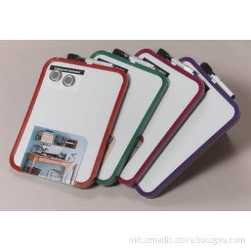 Colorful Plastic Frame White Board with Marker and Magnets